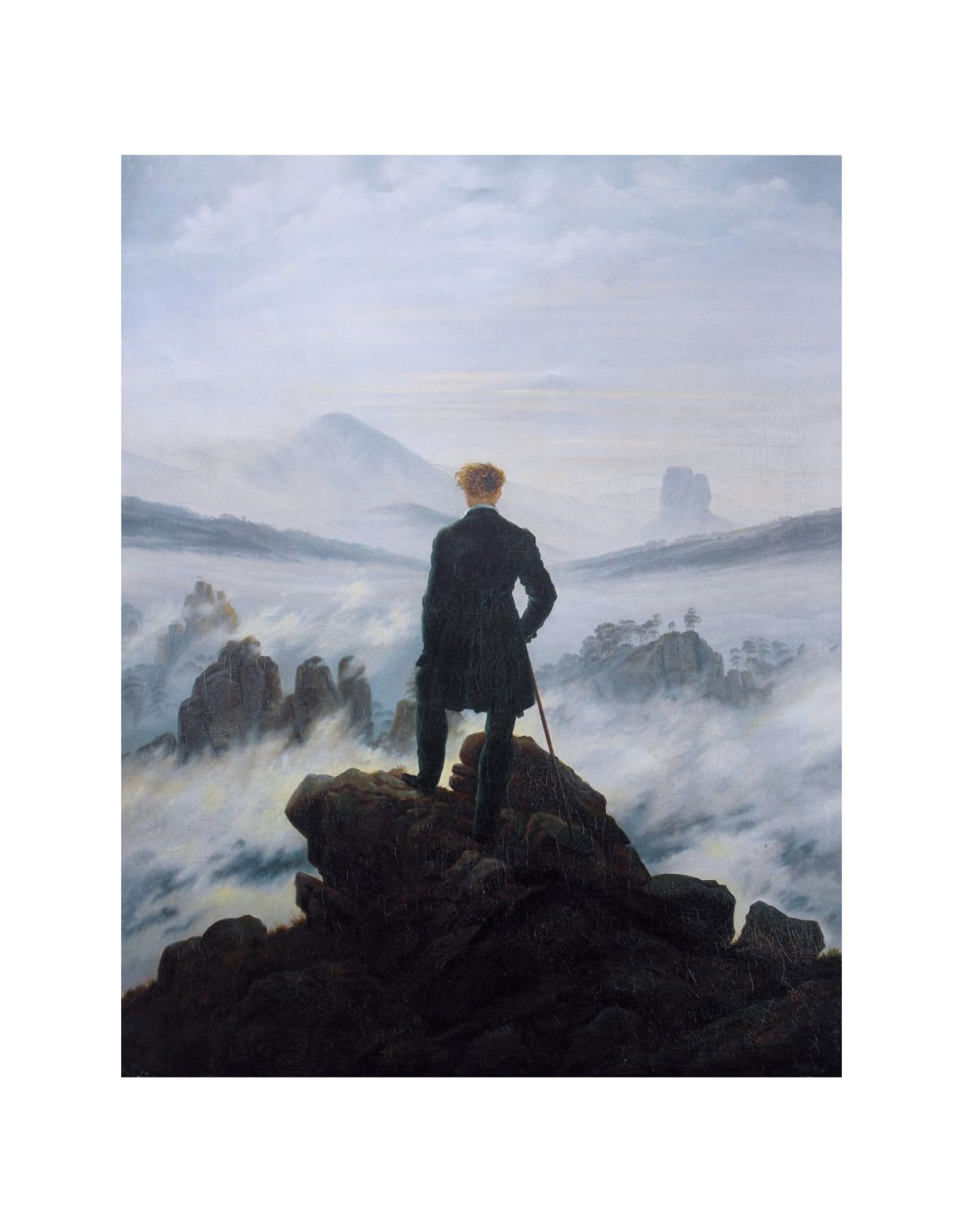 《云海上的漫游者》,caspar david friedrich